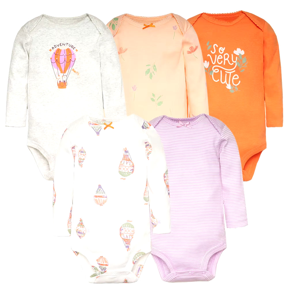 3-5 PCS/LOT Soft Cotton Baby Bodysuits Long Sleeve Newborn Baby Clothing Set Christmas Baby Girls Boys Clothes Infant Jumpsuit