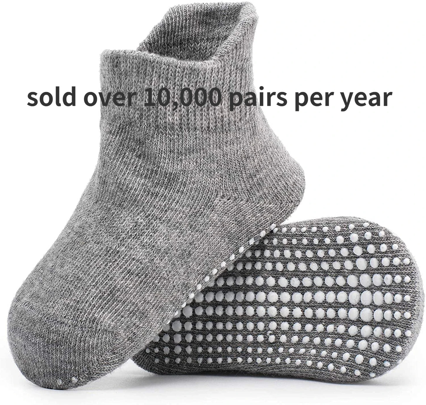 Boys 6 Pack Non Slip Baby Socks for 0-24M Newborn Bebe Girls Grips anti Skid Ankle First Walker Infant Kids Cotton Sock 2021
