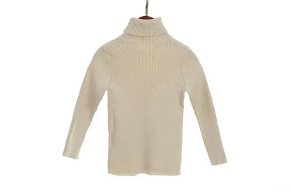 Baby Turtleneck Knitted Sweaters Girls Winter Clothes Children Boys Pullover Toddler Knit Sweate Cotton Baby Pullover Clothes