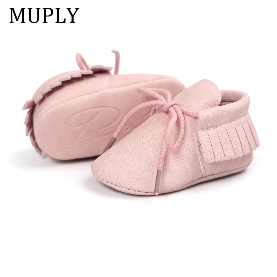 Hot Baby Shoes New Autumn/Spring Newborn Boys Girls Toddler Shoes PU Leather Baby Moccasins Sequin Casual Sneakers 0-18M