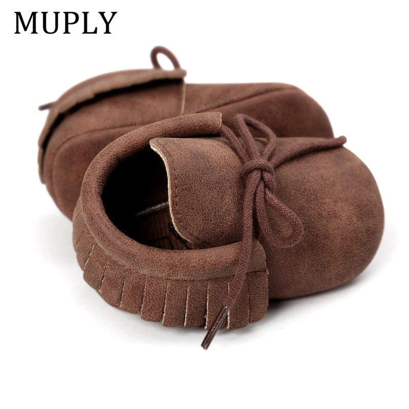 Hot Baby Shoes New Autumn/Spring Newborn Boys Girls Toddler Shoes PU Leather Baby Moccasins Sequin Casual Sneakers 0-18M