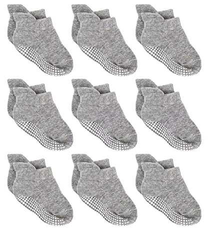Boys 6 Pack Non Slip Baby Socks for 0-24M Newborn Bebe Girls Grips anti Skid Ankle First Walker Infant Kids Cotton Sock 2021