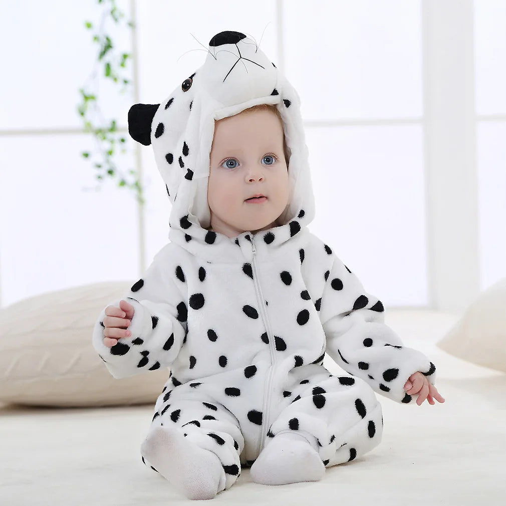 Baby Rompers Winter Kigurumi Lion Costume for Girls Boy Toddler Animal Jumpsuit Infant Clothes Pyjama Kids Overalls Ropa Bebes