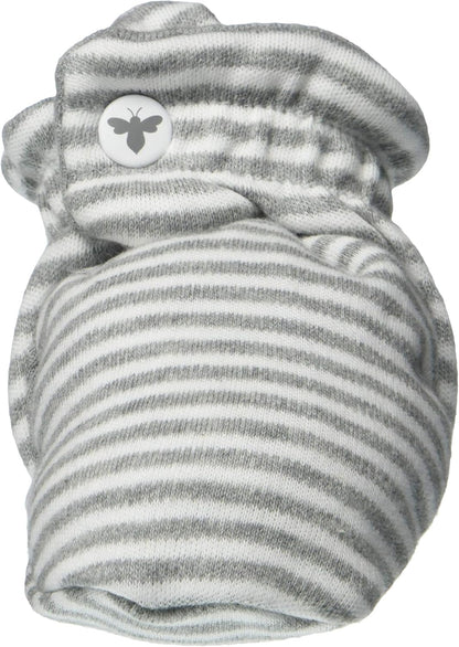 Burt’S Bees Baby Adjustable Baby Booties, 100% Organic Cotton, Easy on and off Snap Boots, Snug Fit - Baby Essential