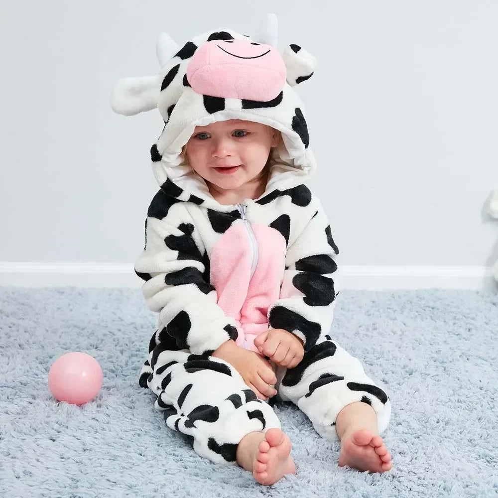 Baby Rompers Winter Kigurumi Lion Costume for Girls Boy Toddler Animal Jumpsuit Infant Clothes Pyjama Kids Overalls Ropa Bebes