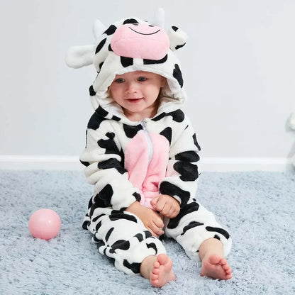 Baby Rompers Winter Kigurumi Lion Costume for Girls Boy Toddler Animal Jumpsuit Infant Clothes Pyjama Kids Overalls Ropa Bebes