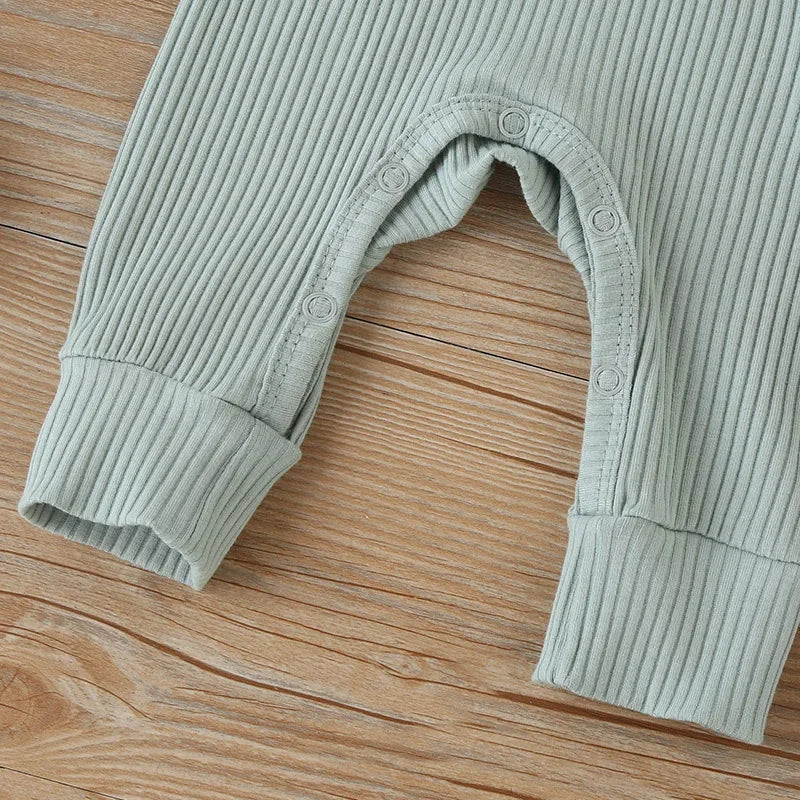 CozyNest – Autumn Cotton Romper for Newborns