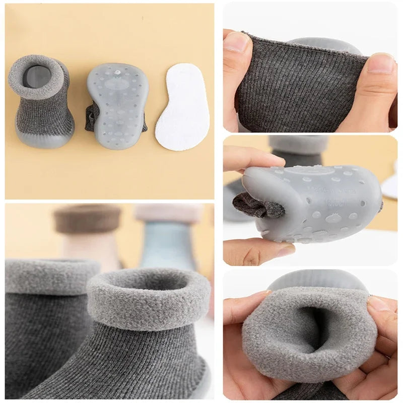 New Thickened Kids Socks Shoes Winter Super Warm Baby Toddler Boots Boys Girl Sneakers Newborn Indoor Shoes Floor Footwear Shoes