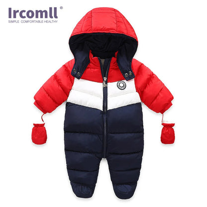 New Fashion Baby Winter&Autumn Clothes Newborn Infant Jumpsuit inside Fleece Rompers Autumn Overalls Children Outerwear