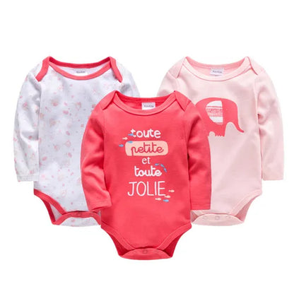 Baby Boys Girls Bodysuit 6 PCS 3 PCS Long Sleeve 100% Cotton Baby Clothes 0-12 Months Newborn Body Bebe Jumpsuit Clothing