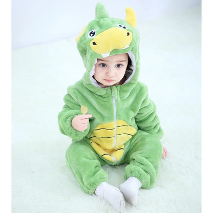 Baby Rompers Winter Kigurumi Lion Costume for Girls Boy Toddler Animal Jumpsuit Infant Clothes Pyjama Kids Overalls Ropa Bebes