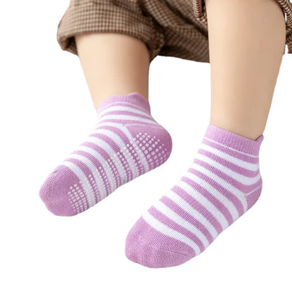 Boys 6 Pack Non Slip Baby Socks for 0-24M Newborn Bebe Girls Grips anti Skid Ankle First Walker Infant Kids Cotton Sock 2021