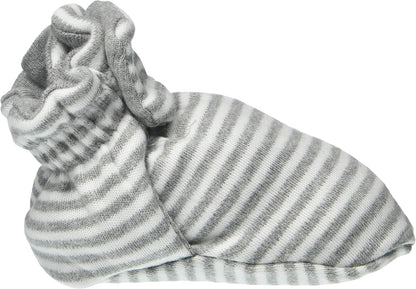 Burt’S Bees Baby Adjustable Baby Booties, 100% Organic Cotton, Easy on and off Snap Boots, Snug Fit - Baby Essential