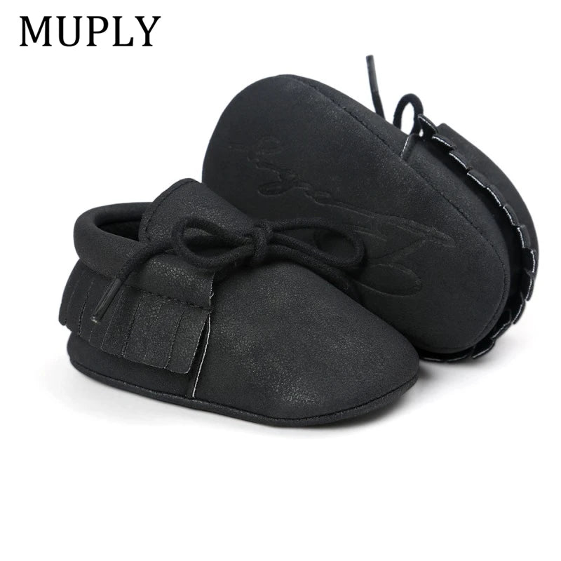 Hot Baby Shoes New Autumn/Spring Newborn Boys Girls Toddler Shoes PU Leather Baby Moccasins Sequin Casual Sneakers 0-18M