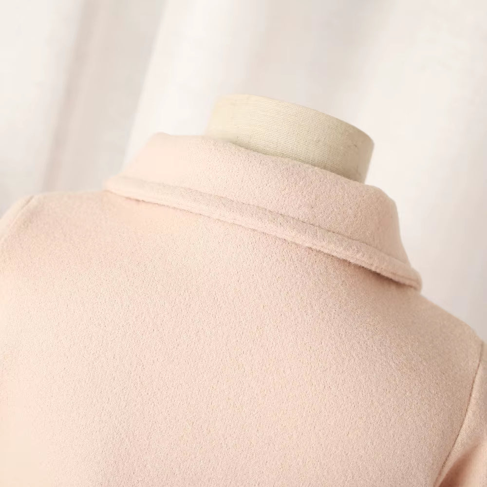 Autumn Winter Baby Clothes for Girl Classic Beige Coat for Baby Girl Korean Outfit