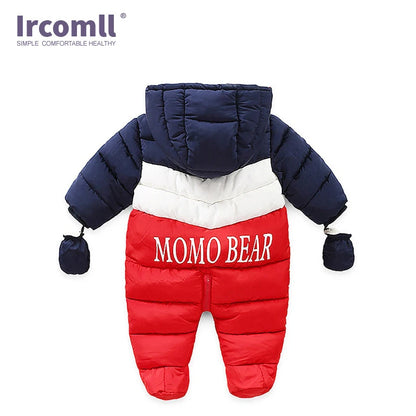 New Fashion Baby Winter&Autumn Clothes Newborn Infant Jumpsuit inside Fleece Rompers Autumn Overalls Children Outerwear