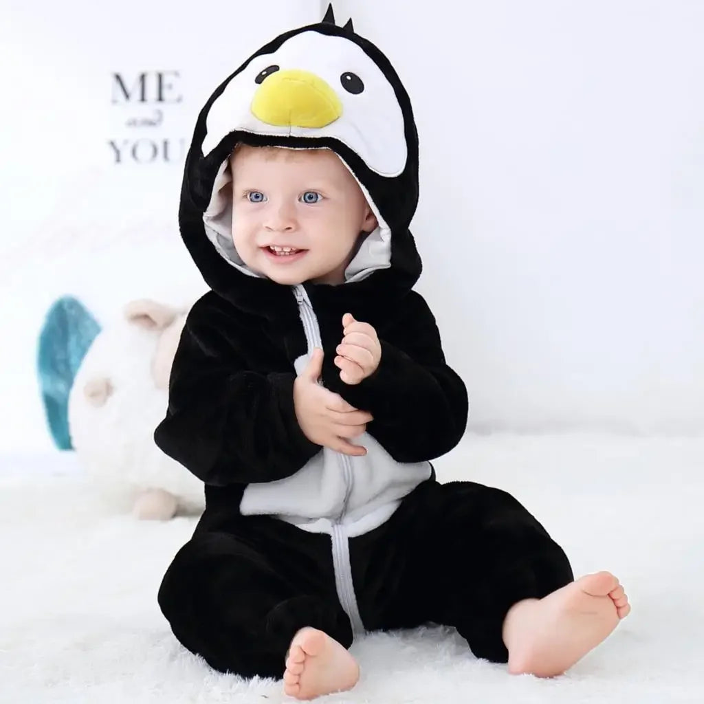 Baby Rompers Winter Kigurumi Lion Costume for Girls Boy Toddler Animal Jumpsuit Infant Clothes Pyjama Kids Overalls Ropa Bebes