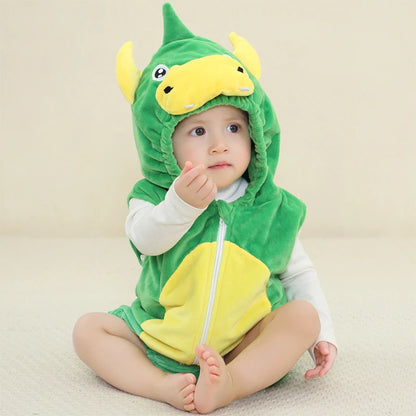 Baby Rompers Winter Kigurumi Lion Costume for Girls Boy Toddler Animal Jumpsuit Infant Clothes Pyjama Kids Overalls Ropa Bebes