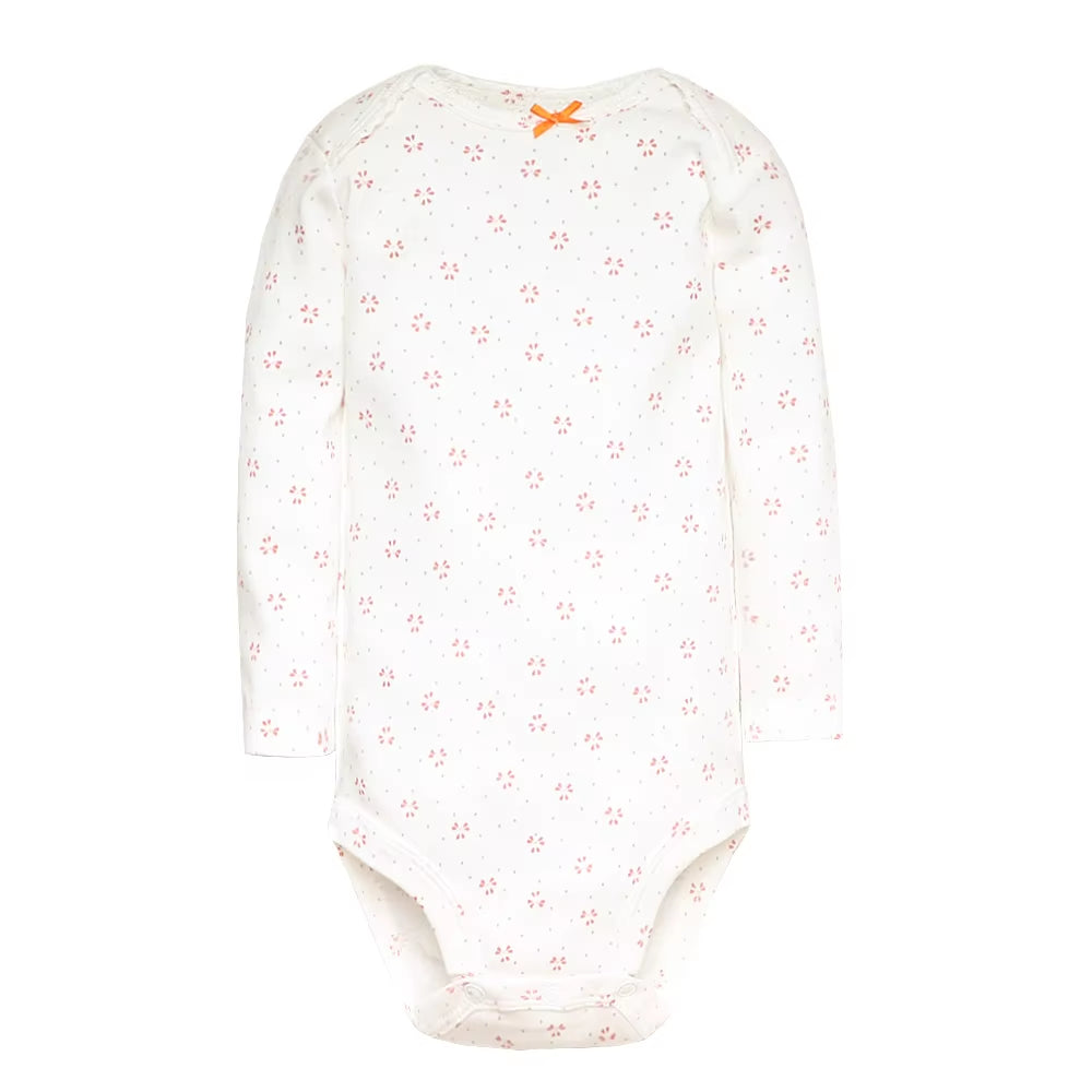 3-5 PCS/LOT Soft Cotton Baby Bodysuits Long Sleeve Newborn Baby Clothing Set Christmas Baby Girls Boys Clothes Infant Jumpsuit