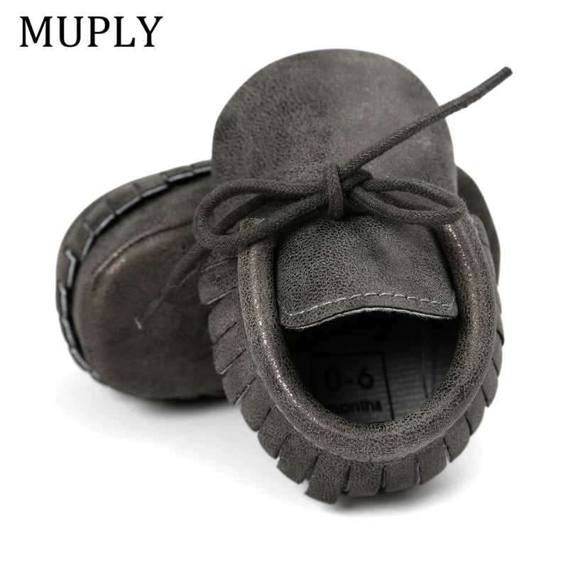 Hot Baby Shoes New Autumn/Spring Newborn Boys Girls Toddler Shoes PU Leather Baby Moccasins Sequin Casual Sneakers 0-18M