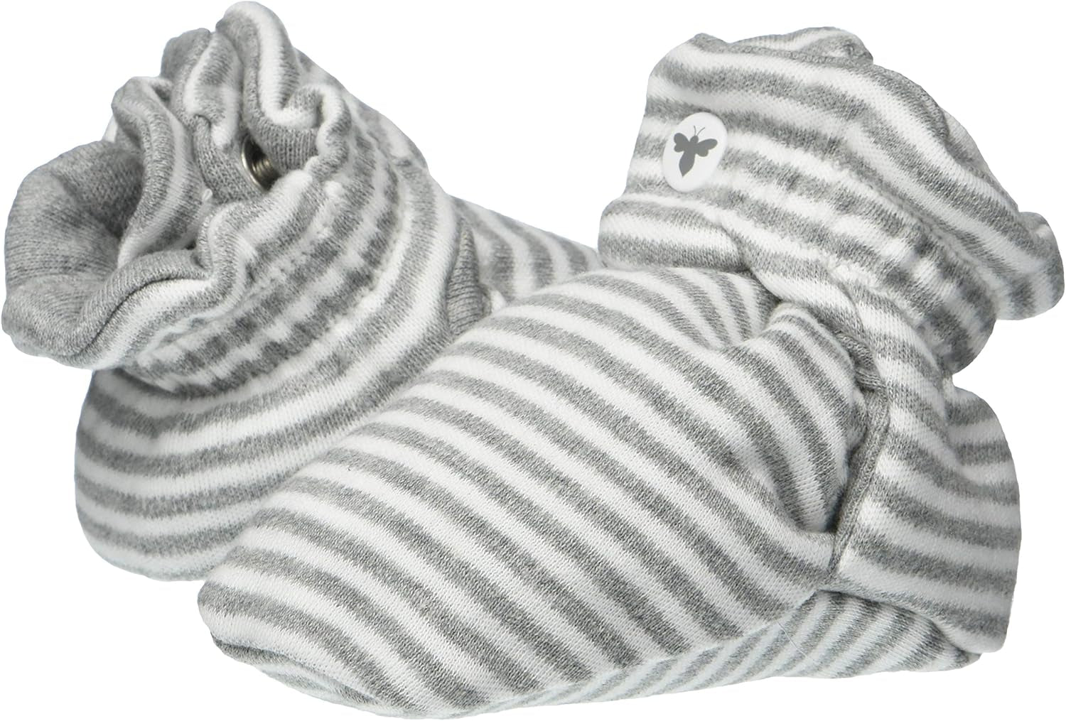 Burt’S Bees Baby Adjustable Baby Booties, 100% Organic Cotton, Easy on and off Snap Boots, Snug Fit - Baby Essential