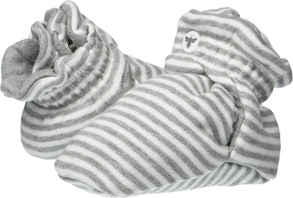 Burt’S Bees Baby Adjustable Baby Booties, 100% Organic Cotton, Easy on and off Snap Boots, Snug Fit - Baby Essential